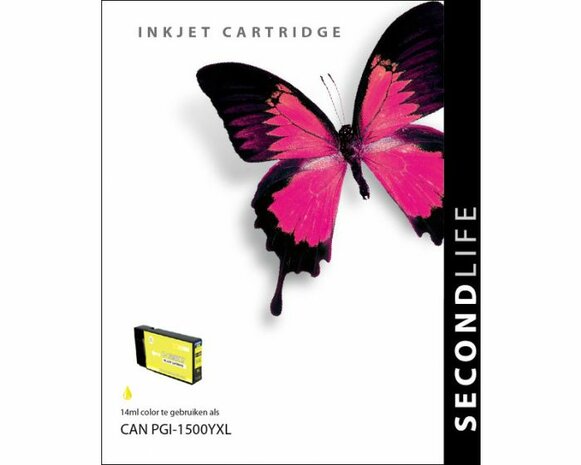 Secondlife inkt Canon PGI-1500XL Yellow