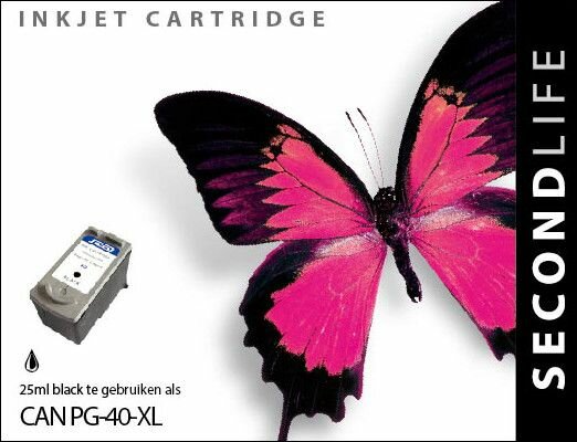 Secondlife inkt Canon PG-40 Black XL