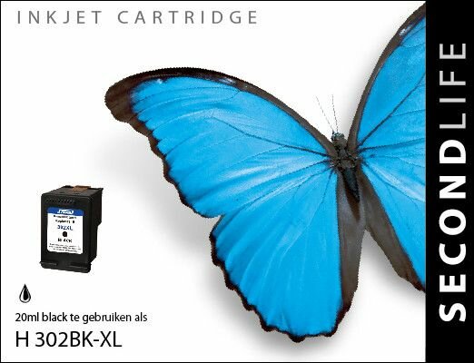 Secondlife inkt HP 302 XL Black