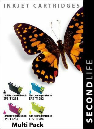 Secondlife inkt Multipack Epson T1281, T1282, T1283 en T1284