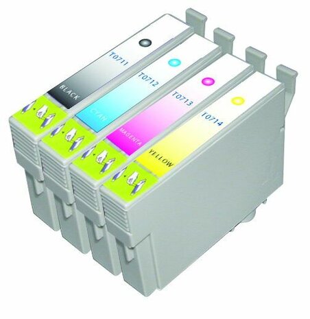 Secondlife inkt Multipack Epson T0711, T0712, T0713 en T0714