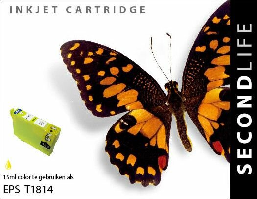 Secondlife inkt Epson T 1814 Yellow