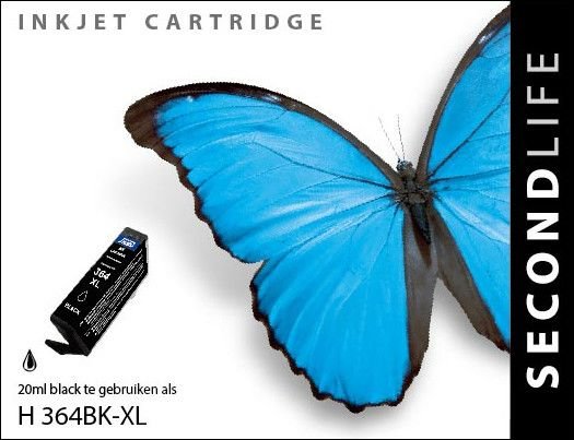 Secondlife inkt HP 364BK XL Black