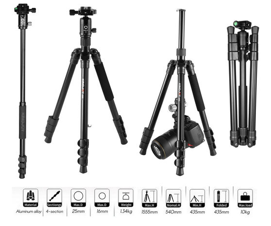 Kingjoy G555 tripod + G0 ball head