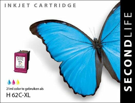 Secondlife inkt HP 62 XL Color