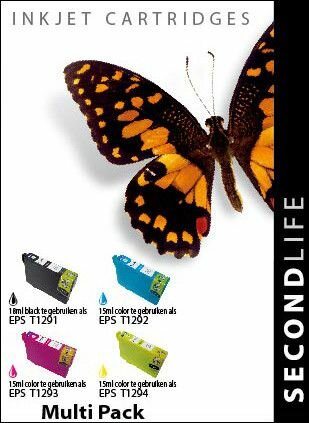 Secondlife inkt Multipack Epson T1291 T1292 T1293 T1294 