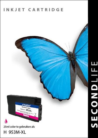 Secondlife inkt HP 953 XL Magenta