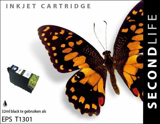 Secondlife inkt Epson T1301 Black