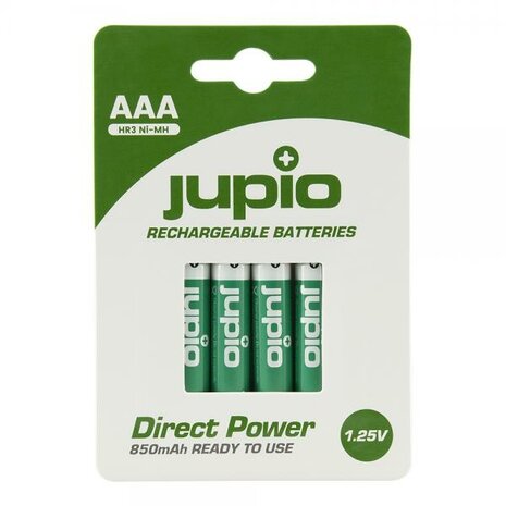 Jupio AAA batterijen 850mAh Ready to Use