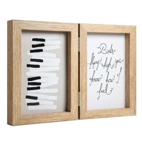 Henzo fotolijst Piano 2x 13x18 cm naturel
