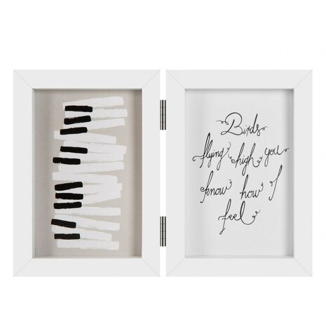 Henzo fotolijst Piano 2x 13x18 cm wit