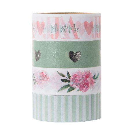 Goldbuch Washi Tape roze & groen 10628