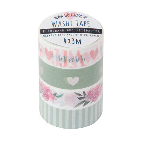 Goldbuch Washi Tape roze & groen 10628