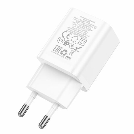 Hoco PD20W+QC3.0 Dual Port Fast charger white