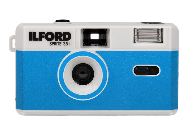 Ilford Sprite 35-II analoge camera silver&blue