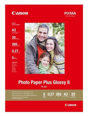 Canon Din A3+ Photo Paper Plus Glossy II PP-201