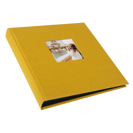 Goldbuch fotoalbum Bella Vista 27920 mosterd 30x31cm zwarte bladen