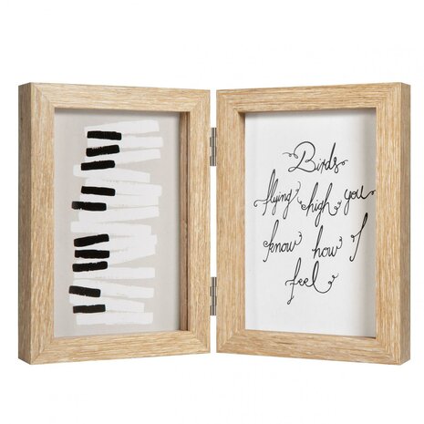 Henzo fotolijst Piano 2x 10x15 cm naturel
