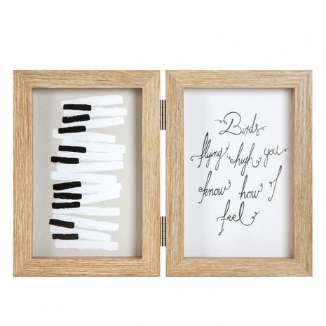 Henzo fotolijst Piano 2x 10x15 cm naturel