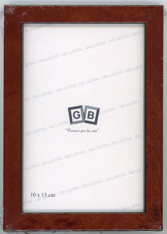 Wortelnoten houten lijst 10x15 cm