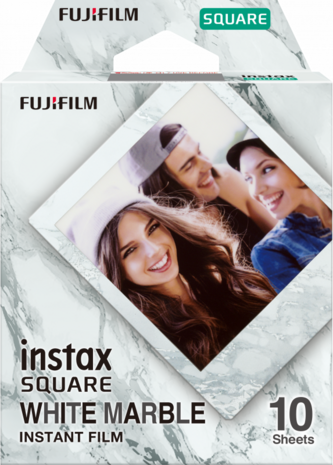 Fujifilm Instax Square White Marble 10pak Instant Film