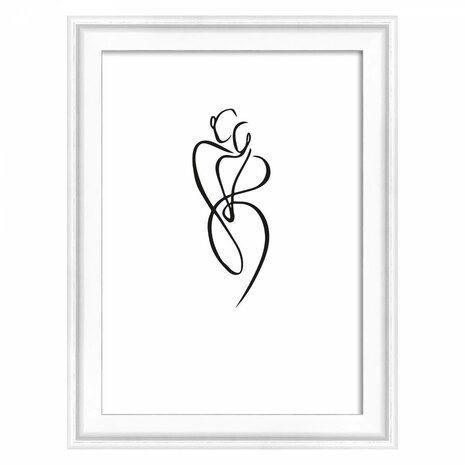 Walther Silhouette 10x15cm wit fotolijst