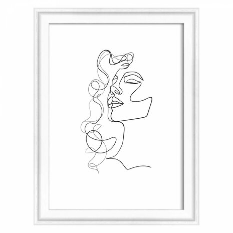 Walther Silhouette 13x18cm wit fotolijst
