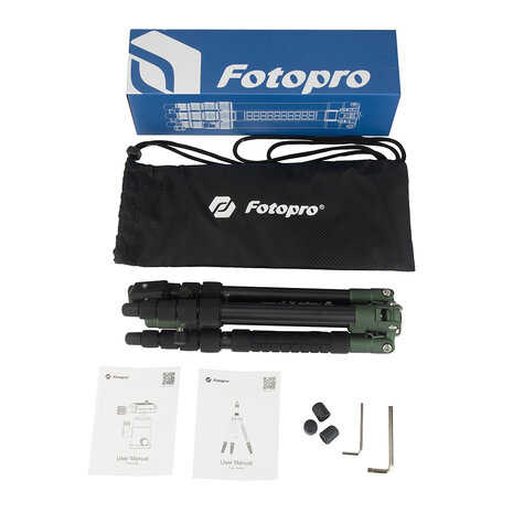 Fotopro X-GO Gecko Groen Aluminium statief