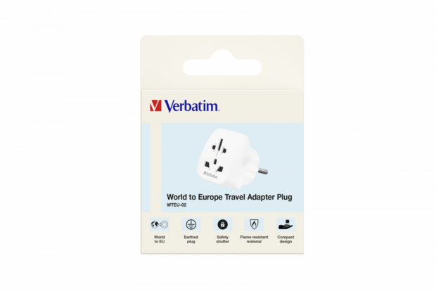 Verbatim World to Europe Travel Adapter WTEU-02