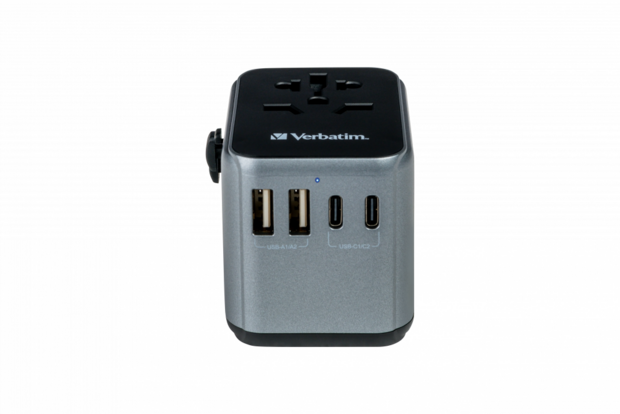 Verbatim UTA-03 Universal Travel Adapter incl USB-A+USB-C