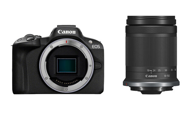 Canon EOS R50 zwart + RF-S 18-150mm F/3.5-6.3 IS STM