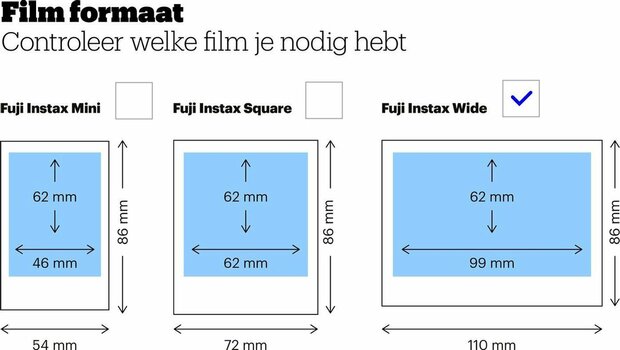 Fujifilm Instax maten