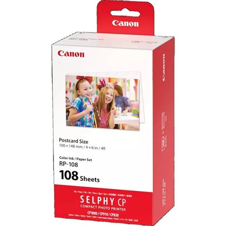 Canon RP-108 dyesubpapier+folie 10x15 formaat