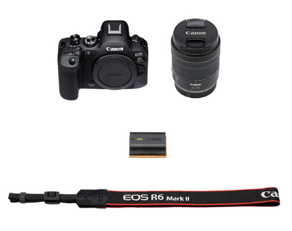 Canon EOS R6 Mark II body + RF 24-105mm F/4 L IS USM